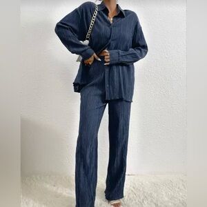 SHEIN Navy Blue Pantsuit